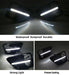 LED Fog Lights & Covers Daytime Running Light DRL for 2015-2017 Subaru WRX STI