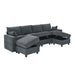 Modular Sectional Sofa Set with Storage: Velvet Comfort