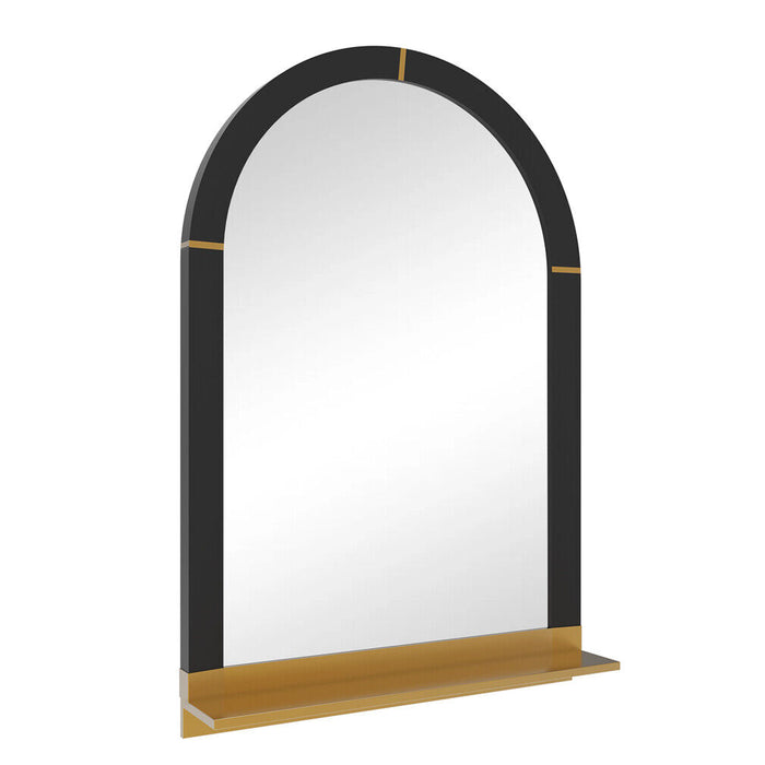 Arch Wall Mirror Bathroom Mirror W/ Shelf Living Room Entryway Decorative Mirror