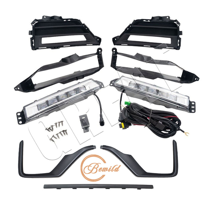 Fits 2020-2022 Honda CRV Front Grille Headlight Trim Fog Light Bracket Set 11Pcs