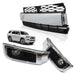 For 14-20 Toyota 4Runner Limited Front Bumper Lower Grille + Fog Lights Set