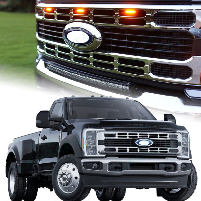 For 2023-2025 Ford F250 F350 F450 F550 Front Grille Chrome Super Duty XLT XL