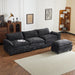 Modern L-Shaped Sectional Sofa: Cloud-Like Comfort