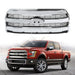 For 2015-2017 Ford F150 F-150 Front Upper Grille Grill W/O Camera Chrome