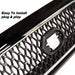 Gray Front Bumper Grille with Chrome Trim for 2019 - 2021 Toyota Tacoma TRD