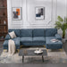 Modern U-Shaped Sectional Sofa: Chenille Fabric Comfort