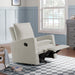 Uptown Swivel Glider Recliner - Boucle White