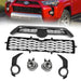 Front Bumper Upper Lower Grill Fog Lights Set for 2014-2019 Toyota 4Runner SR5