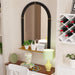 Arch Wall Mirror Bathroom Mirror W/ Shelf Living Room Entryway Decorative Mirror