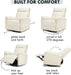 Vanilla Swivel Recliner