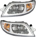 For International 4100 4200 4300 4400 8500 8600 Headlight Headlamp Pair Set