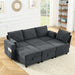 Modular Sectional Sofa Set with Storage: Velvet Comfort