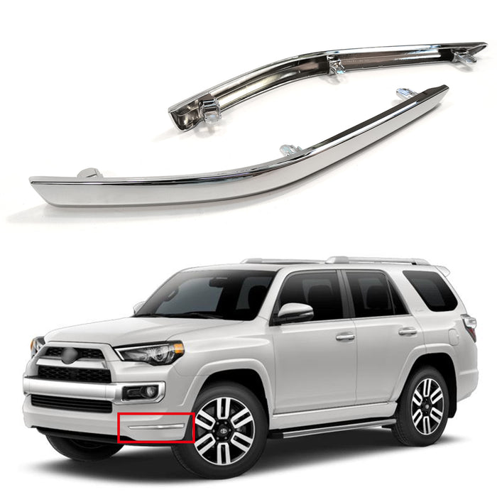 For 14-19 Toyota 4Runner Limited Front Bumper + Grille Assembly + Strip Trim Set