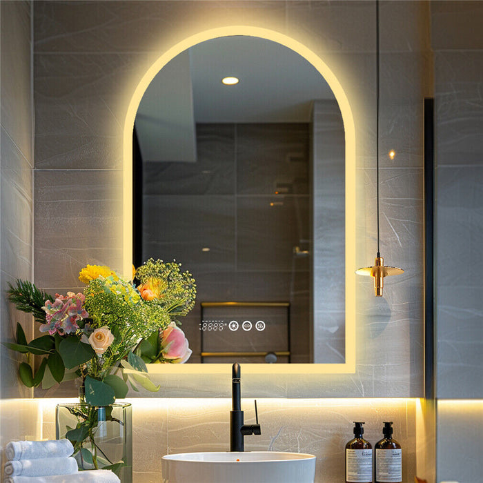 Arched Anti-Fog Bathroom Mirror 