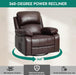 Oversized Rocking Recliner with Heat