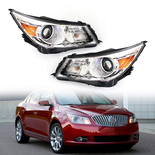 2010 2011 2012 2013 Buick Lacrosse Hid/Xenon Headlights Headlamps Left+Right Set