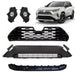 For 2019-2021 Toyota RAV4 Front Upper Lower Grille Bumper Fog Lights Valance Set