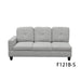 Light Grey Flannel Sofa Set: Modern Living Room Comfort