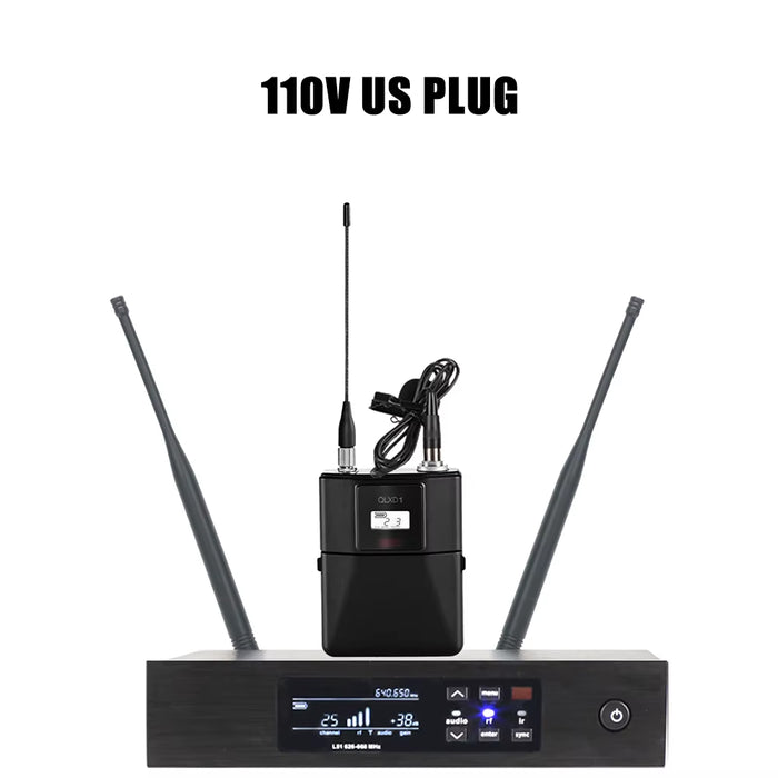 QLXD Wireless Mic: Pro UHF System for DJs & Karaoke