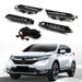 Front Guard Upper Honeycomb Grille Fog Lights Suit for 2017 2018 Honda CR-V CRV