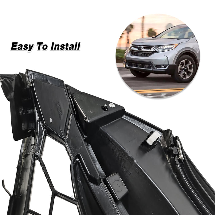 Front Guard Upper Honeycomb Grille Fog Lights Suit for 2017 2018 Honda CR-V CRV