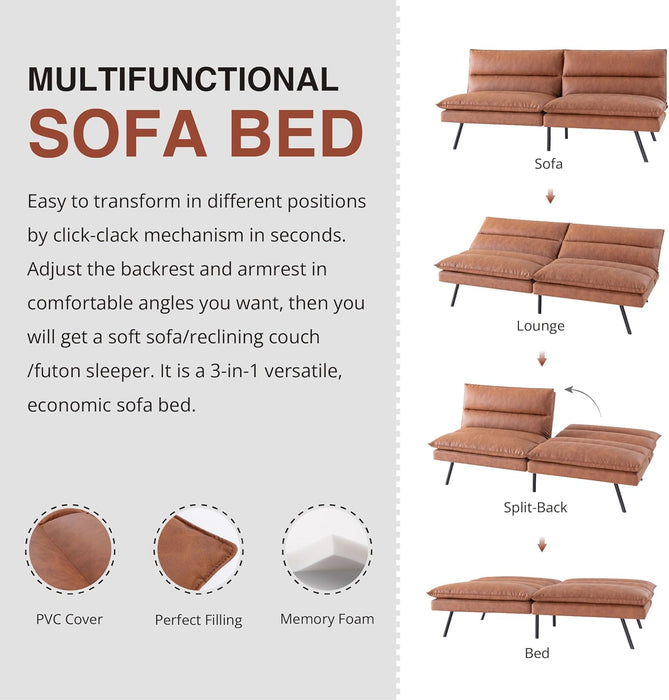 Memory Foam Futon Sofa Bed