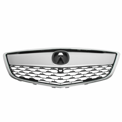 Fits 2014 2015 2016 Acura MDX Front Bumper Grille Grill W/Chrome Trim 75100-TZ5