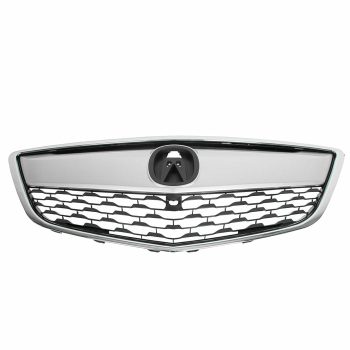 Fits 2014 2015 2016 Acura MDX Front Bumper Grille Grill W/Chrome Trim 75100-TZ5
