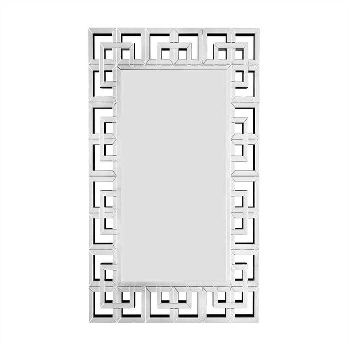 Glossy Silver Wall Mirror 