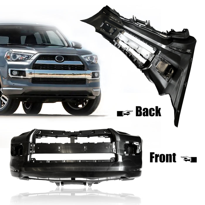 For 14-19 Toyota 4Runner Limited Front Bumper + Grille Assembly + Strip Trim Set