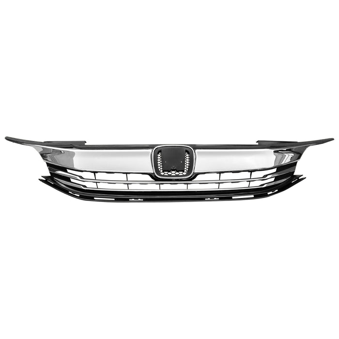 For 2016 2017 Honda Accord EX Front Bumper Upper & Lower Grille &LED FOG LIGHTS