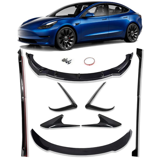 Retrofit Body Parts Kit for 2017-2022 Tesla Model 3 Accessories (Glossy Black)