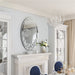 Large Silver Oval Mirror Bathroom