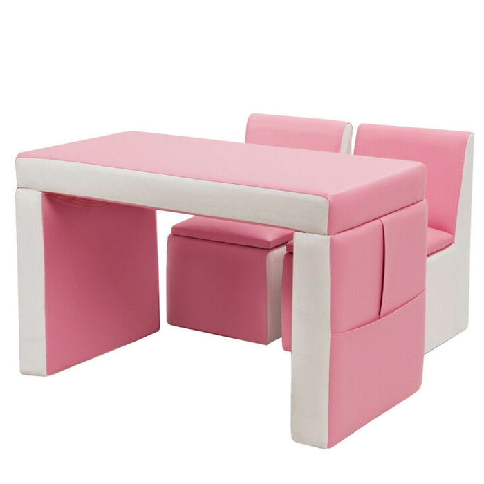 Convertible Kids Furniture Set: Sofa, Table, Chair