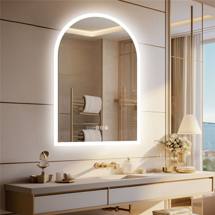 Arched Anti-Fog Bathroom Mirror 