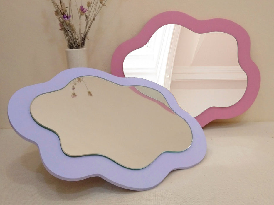 Wavy Cloud Mirror | Unique Wall Decor