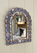 Blue Floral Arch Mirror | Bohemian Style