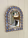 Blue Floral Arch Mirror | Bohemian Style