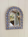 Blue Floral Arch Mirror | Bohemian Style