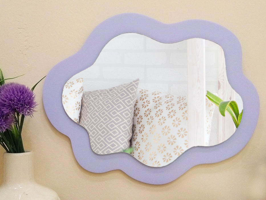 Wavy Cloud Mirror | Unique Wall Decor