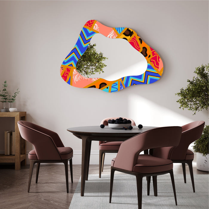 Wavy Wall Mirror | Colorful & Unique