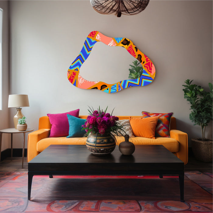 Wavy Wall Mirror | Colorful & Unique