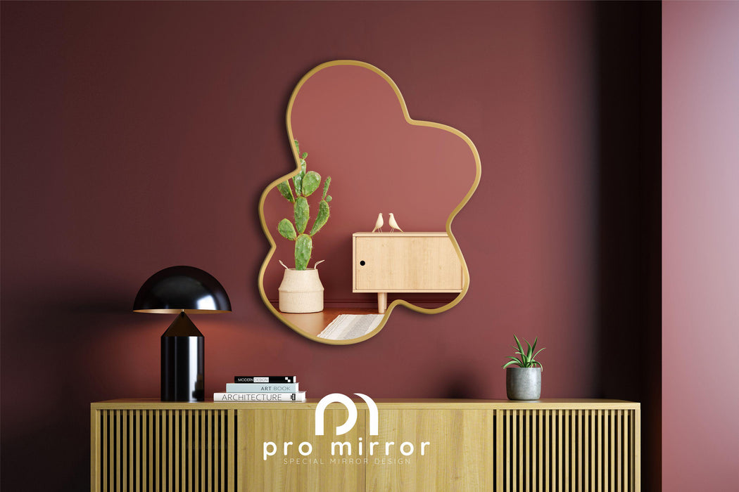 Large Squiggle Mirror | Unique Wall Decor