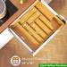 Adjustable Bamboo Drawer Organizer Versatile Tray for Any Room