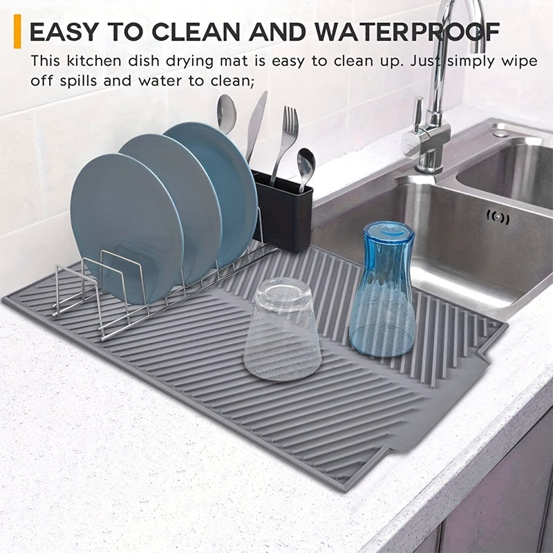 Silicone Draining  HeatResistant Trivet Mat for Kitchen