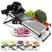 1 Set Stainless Steel Vegetable Slicer With 5 Blades Adjustable Mandoline Slicer Professional Vegetable Grater Onion Graters Potato Grater Kitchen Accessories Kitchen Accessories