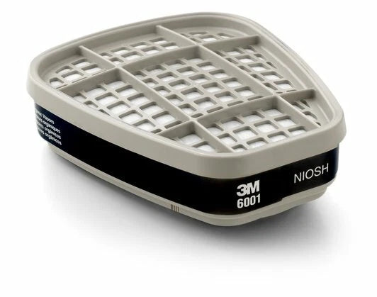 3M 6001 Organic Vapor Cartridges Reusable Respiratory Protection